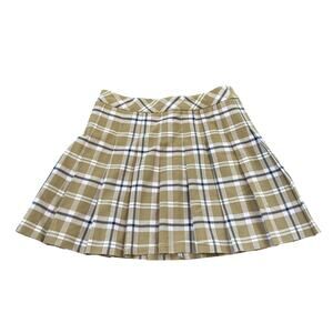 Aritzia Sunday Best Olive Micro Pleated Skirt